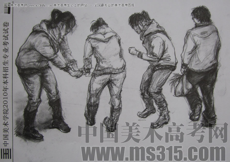 2010年中国美术学院速写优秀试卷15