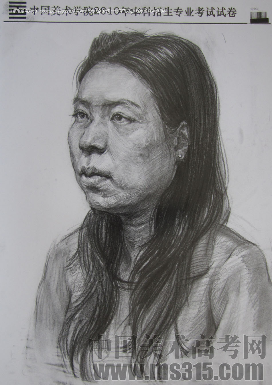 2010年中国美术学院素描优秀试卷57