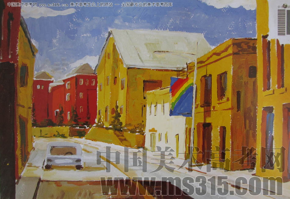 中央美术学院2010年建筑学优秀试卷27（色彩）
