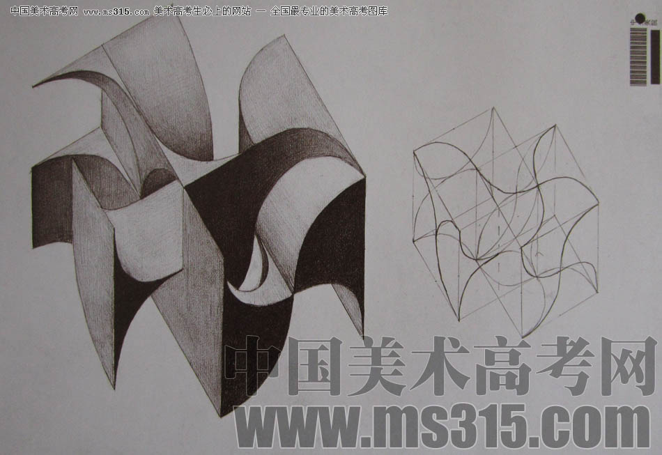 中央美术学院2010年建筑学优秀试卷35（立体设计）
