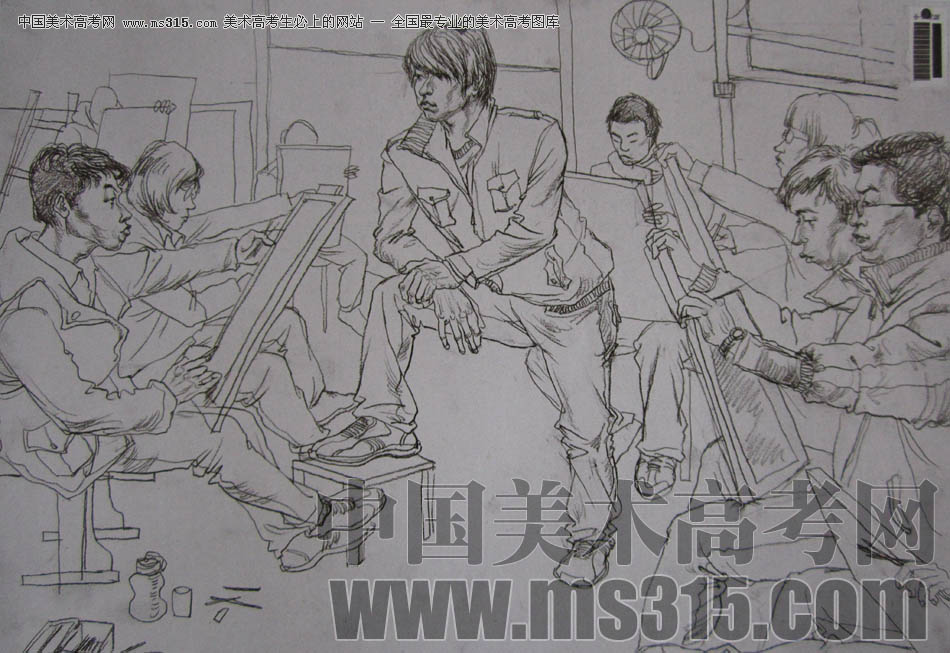 中央美术学院2010年中国画优秀试卷13（速写）