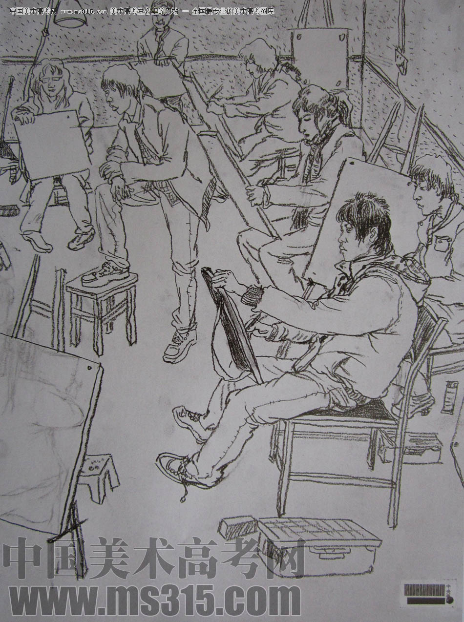 中央美术学院2010年中国画优秀试卷12（速写）