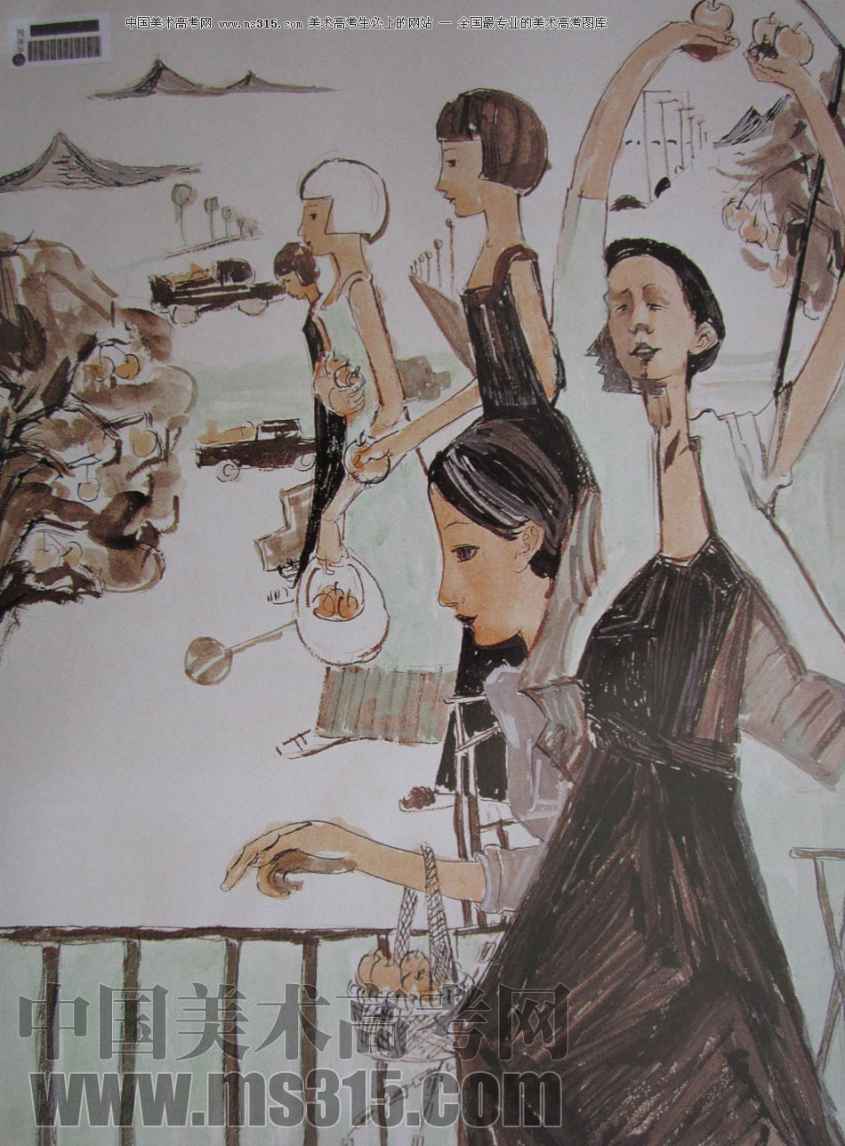 中央美术学院2010年中国画优秀试卷18（命题创作）
