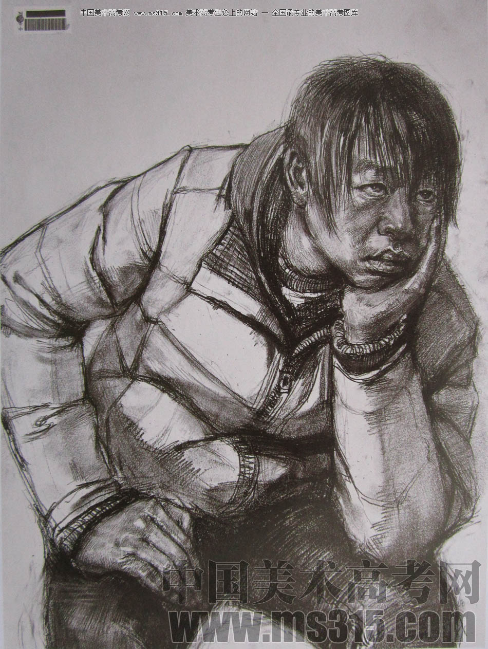 中央美术学院2010年中国画优秀试卷5（素描）