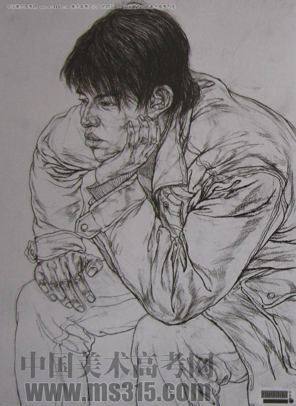 中央美术学院2010年中国画优秀试卷7（素描）