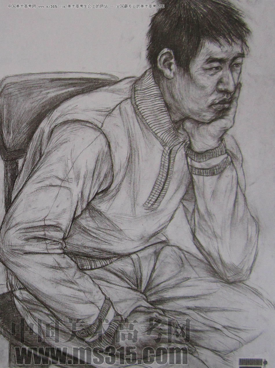 中央美术学院2010年中国画优秀试卷8（素描）