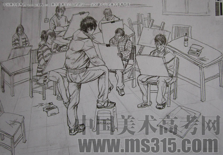 中央美术学院2010年中国画优秀试卷11（速写）