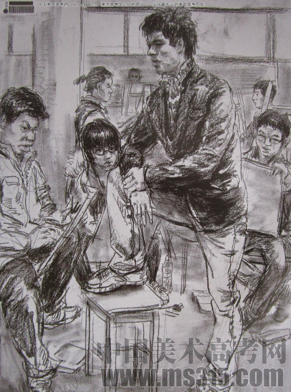 中央美术学院2010年造型艺术优秀试卷59（速写）