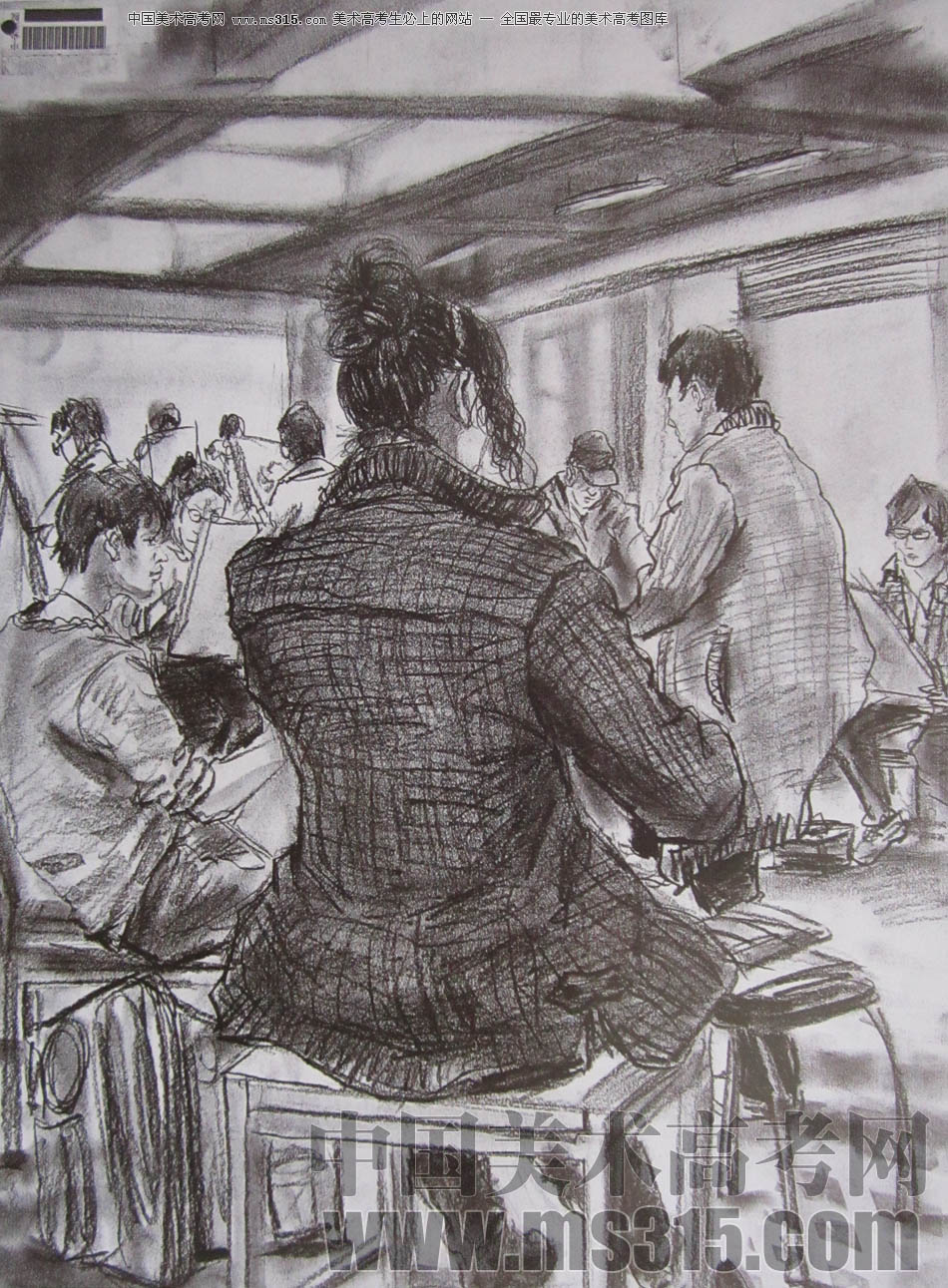 中央美术学院2010年造型艺术优秀试卷64（速写）