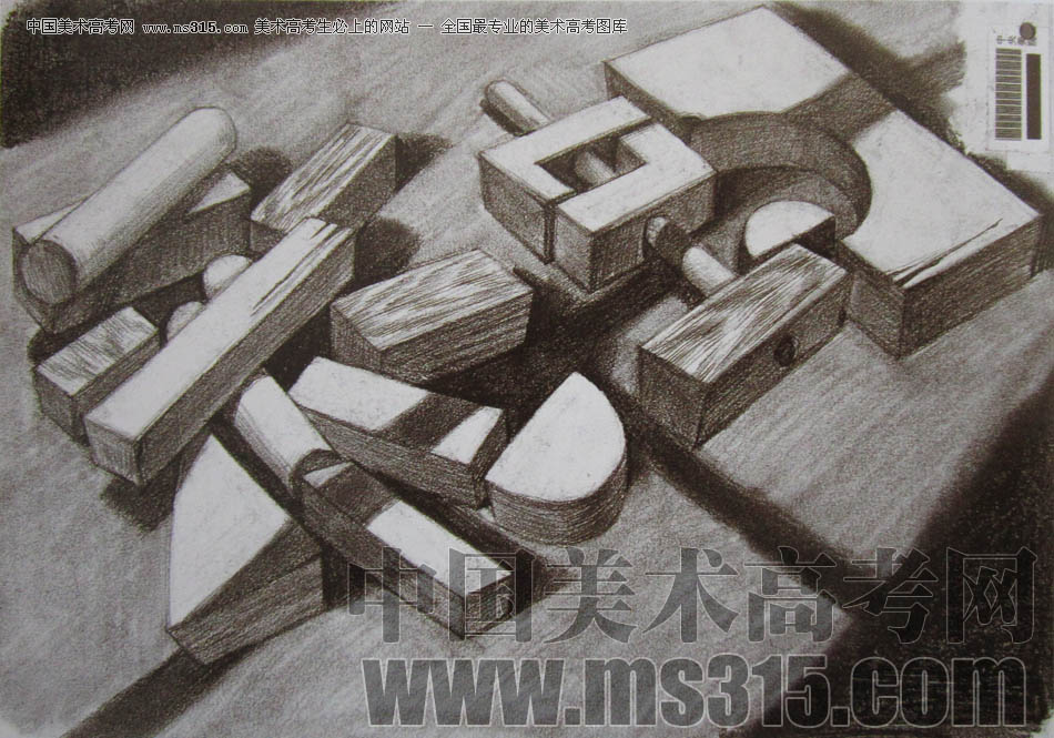 中央美术学院2010年艺术设计优秀试卷22（素描）