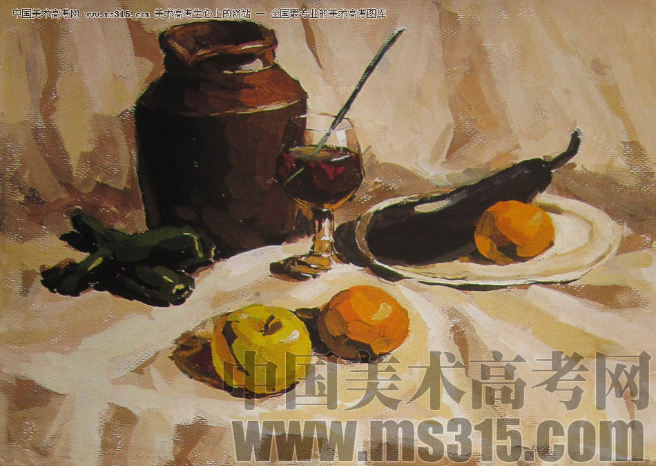 2010-2011年天津美术学院色彩优秀试卷34（绘画、雕塑）