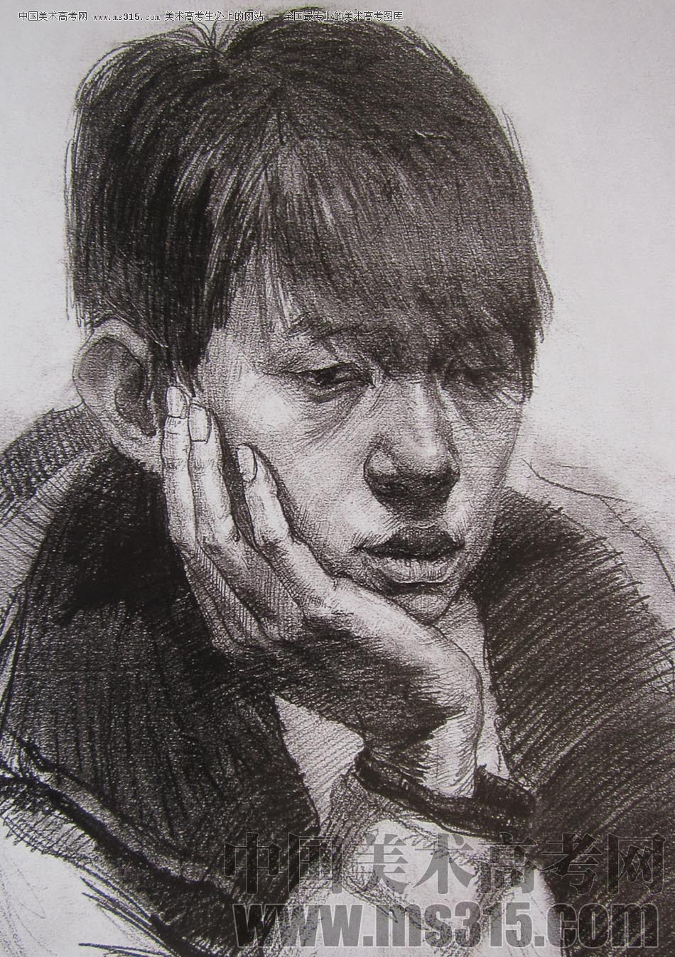 2010-2011年天津美术学院素描优秀试卷19（绘画、雕塑）