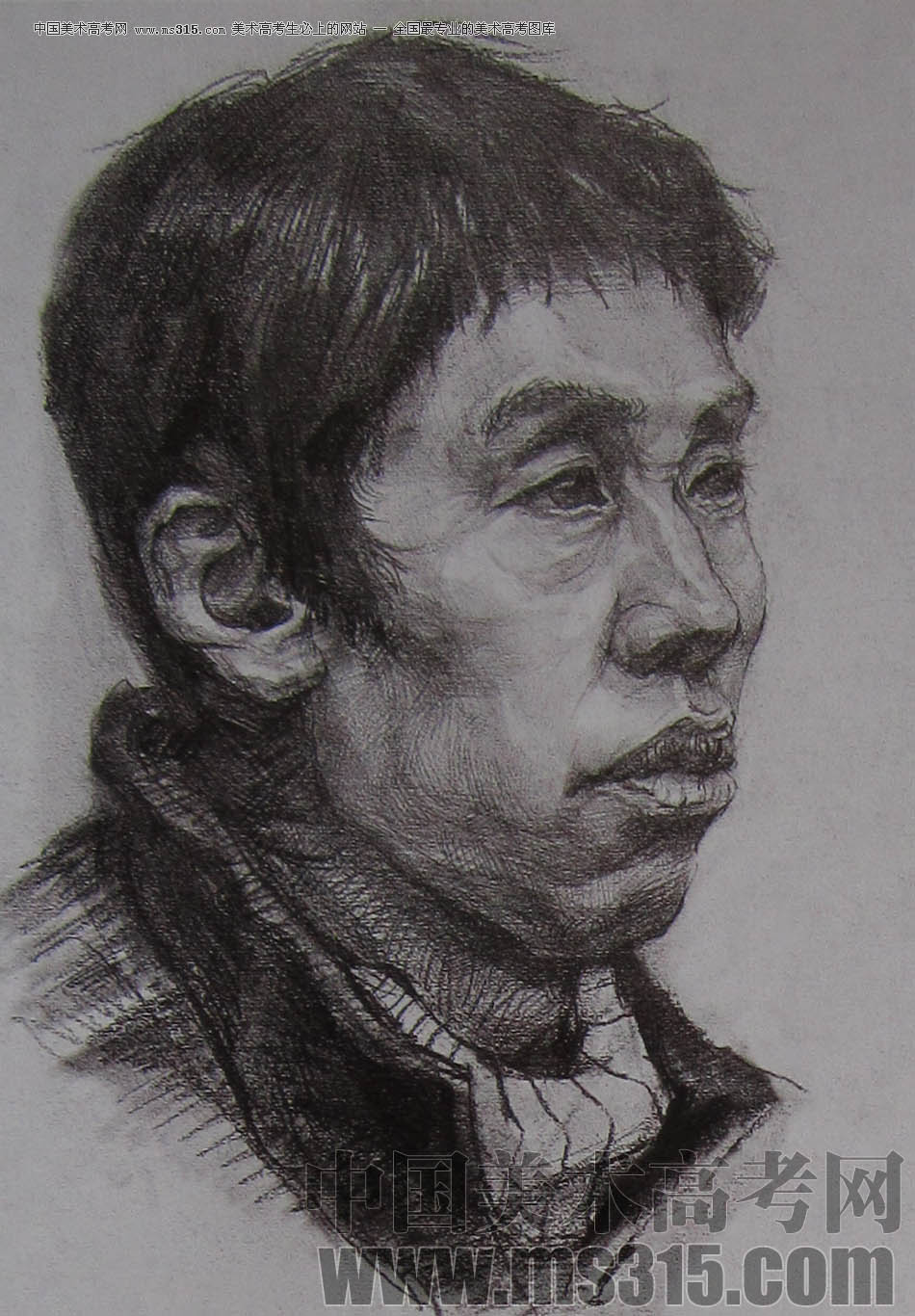 2010-2011年天津美术学院素描优秀试卷37（绘画、雕塑）
