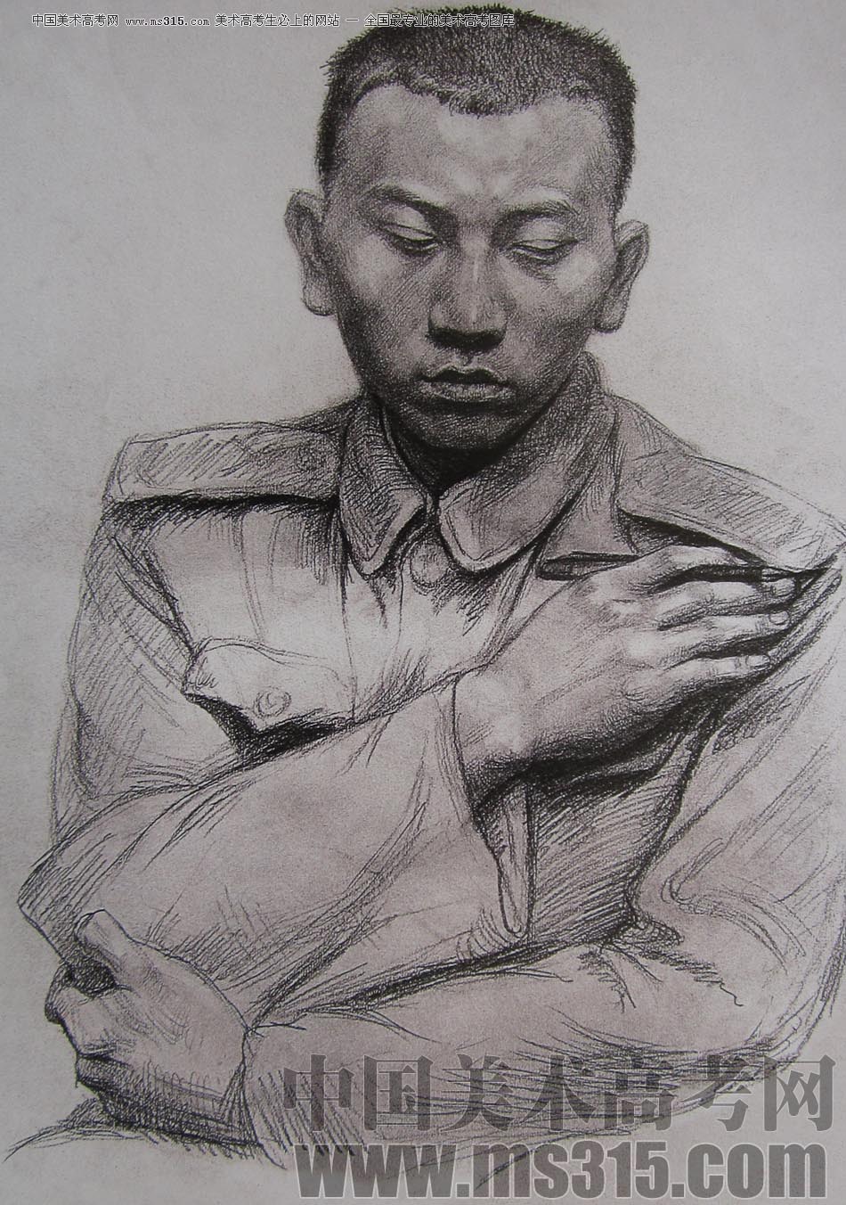 2010-2011年天津美术学院素描优秀试卷77（绘画、雕塑）