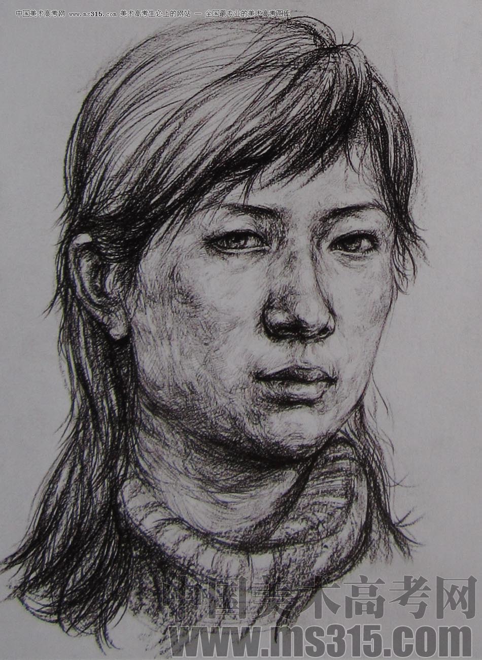 2010-2011年天津美术学院素描优秀试卷92（艺术设计、工业设计、动画）