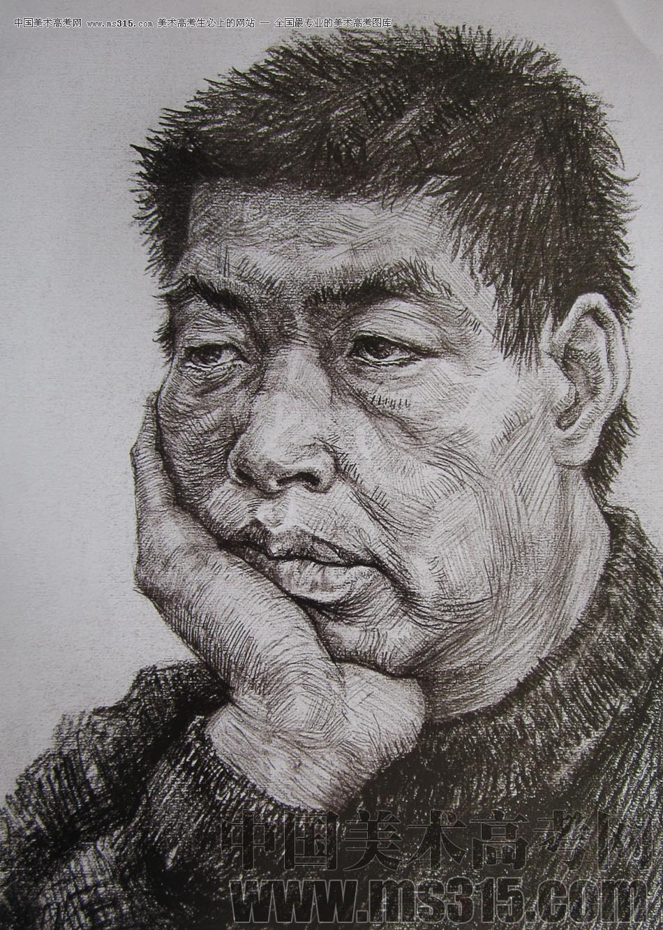 2010-2011年天津美术学院素描优秀试卷126（艺术设计、工业设计、动画）