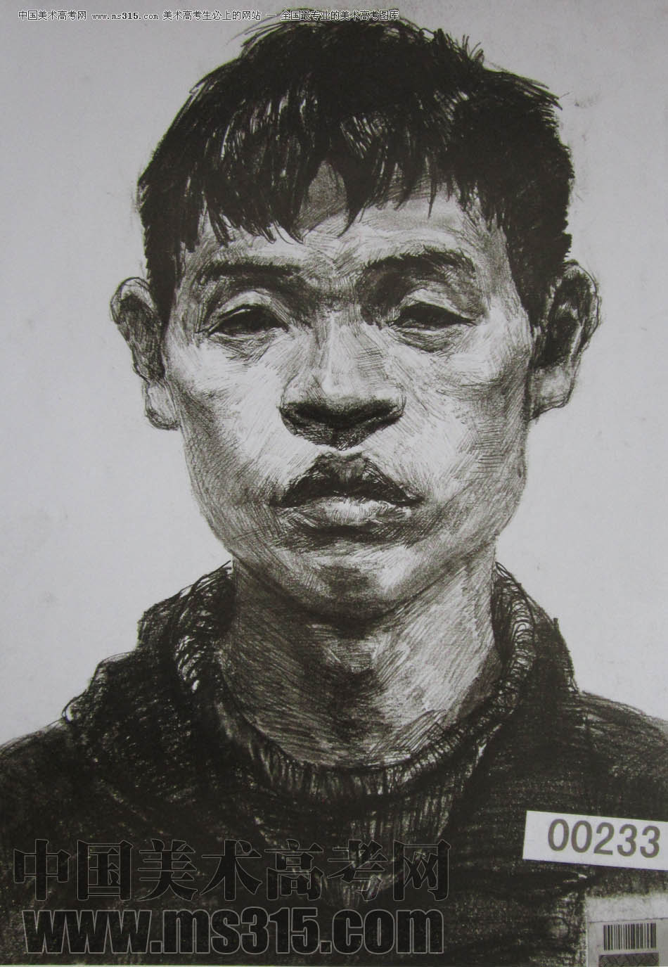 湖北美术学院2011年素描优秀试卷4