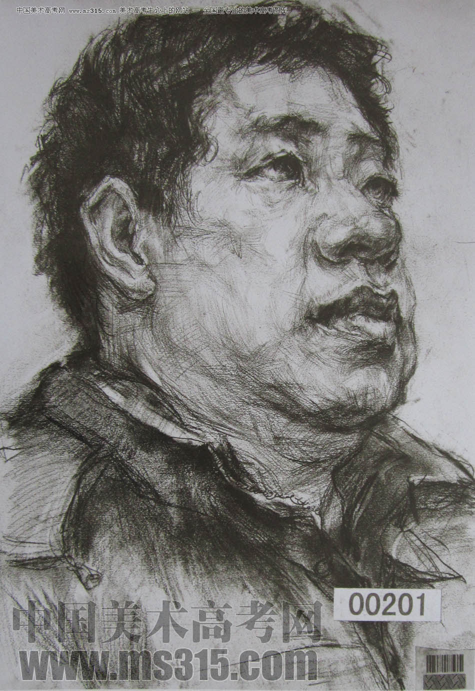 湖北美术学院2011年素描优秀试卷8