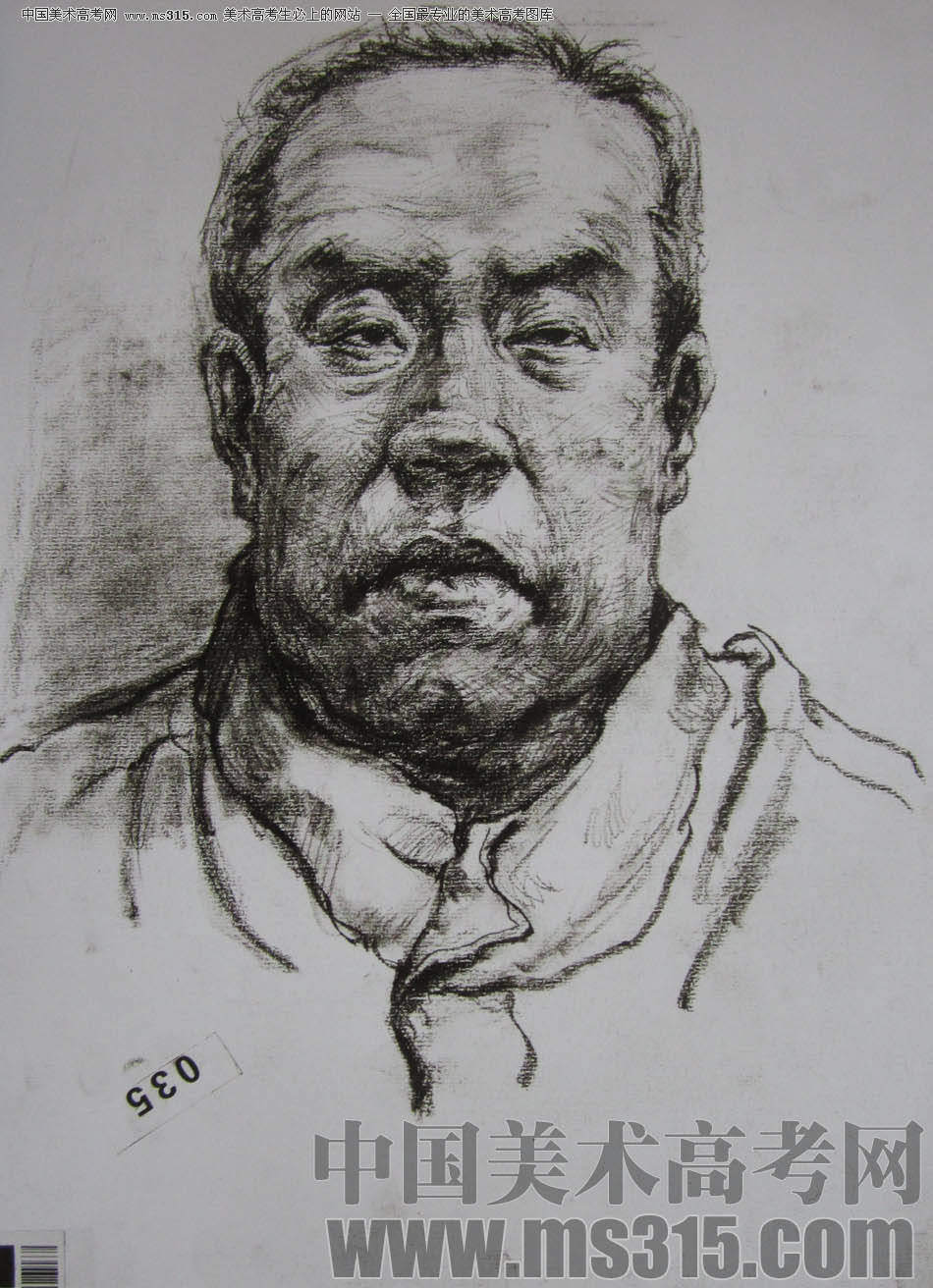 湖北美术学院2011年素描优秀试卷29