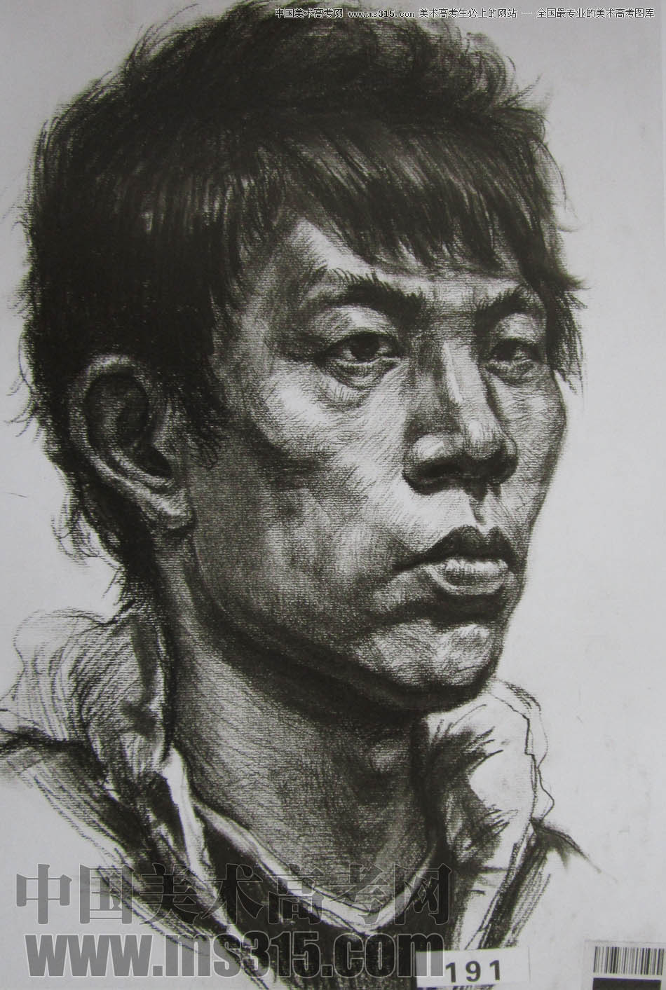 湖北美术学院2011年素描优秀试卷12