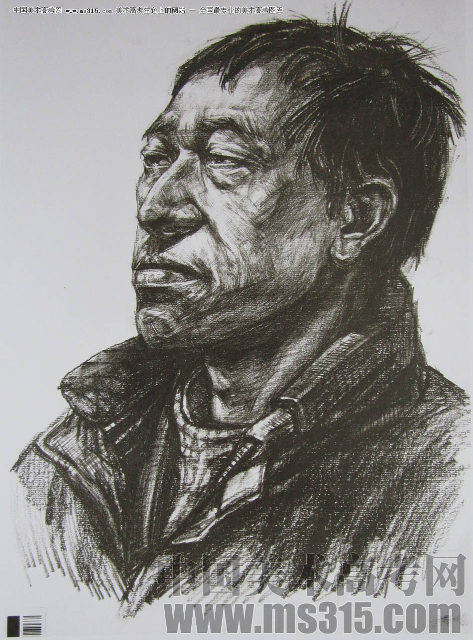 湖北美术学院2011年素描优秀试卷11