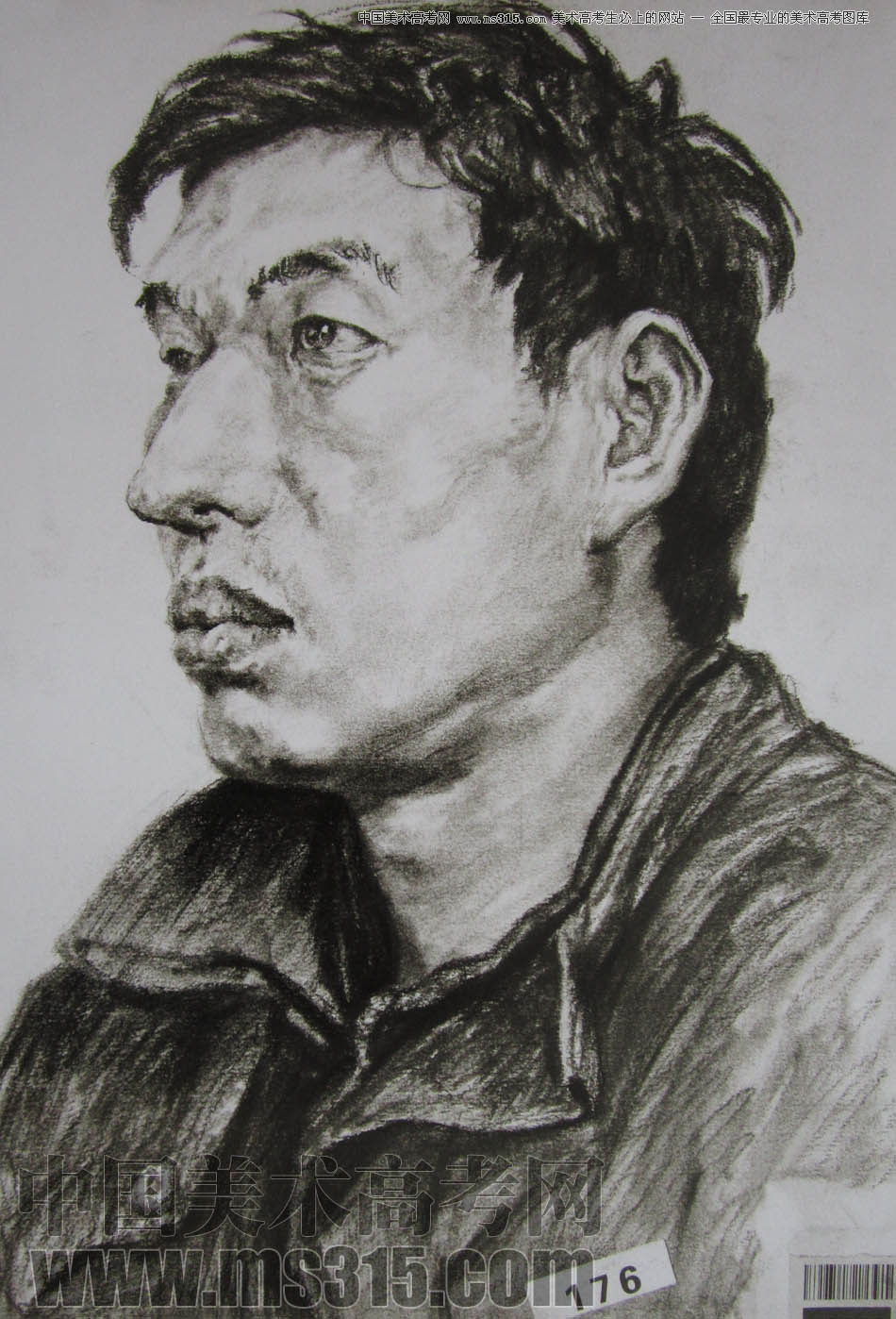 湖北美术学院2011年素描优秀试卷31