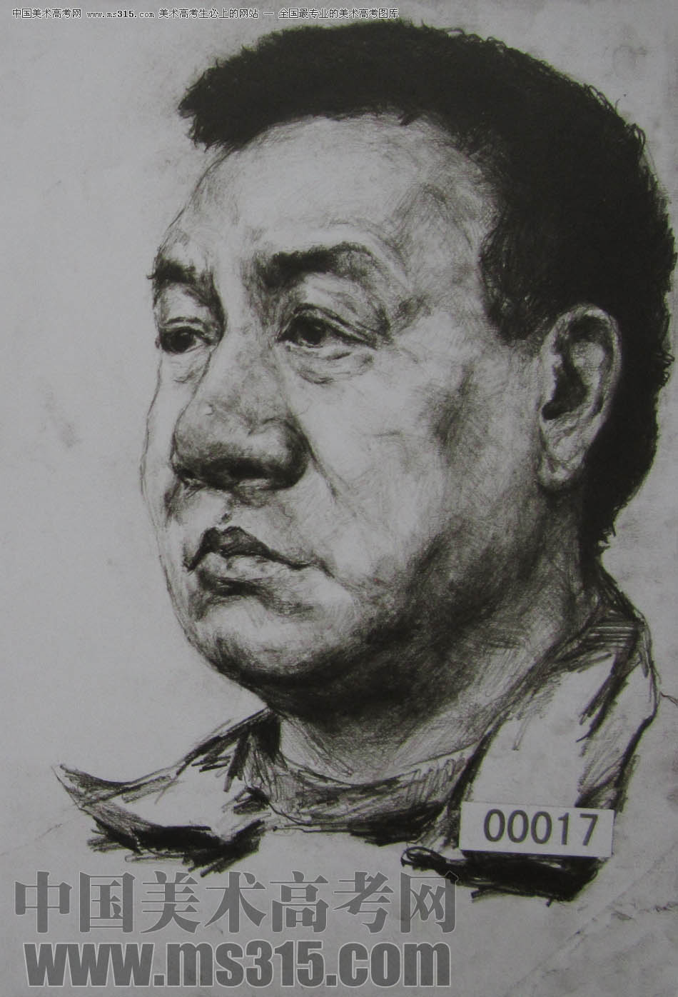 湖北美术学院2011年素描优秀试卷45