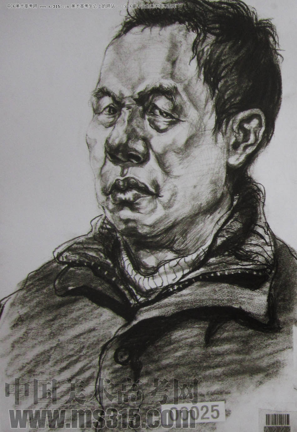 湖北美术学院2011年素描优秀试卷46