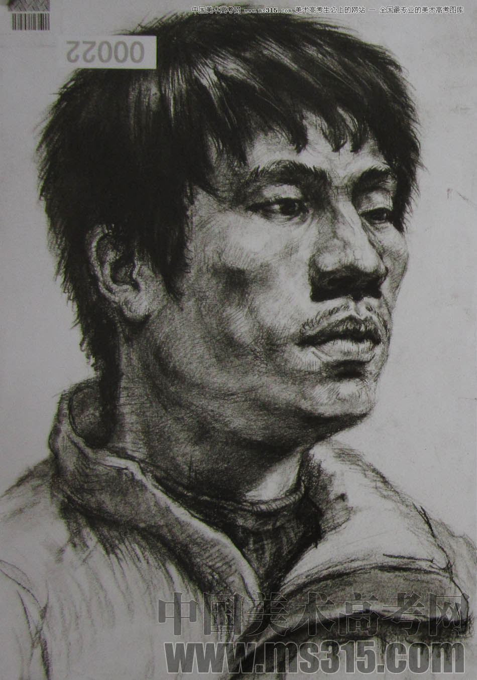 湖北美术学院2011年素描优秀试卷48