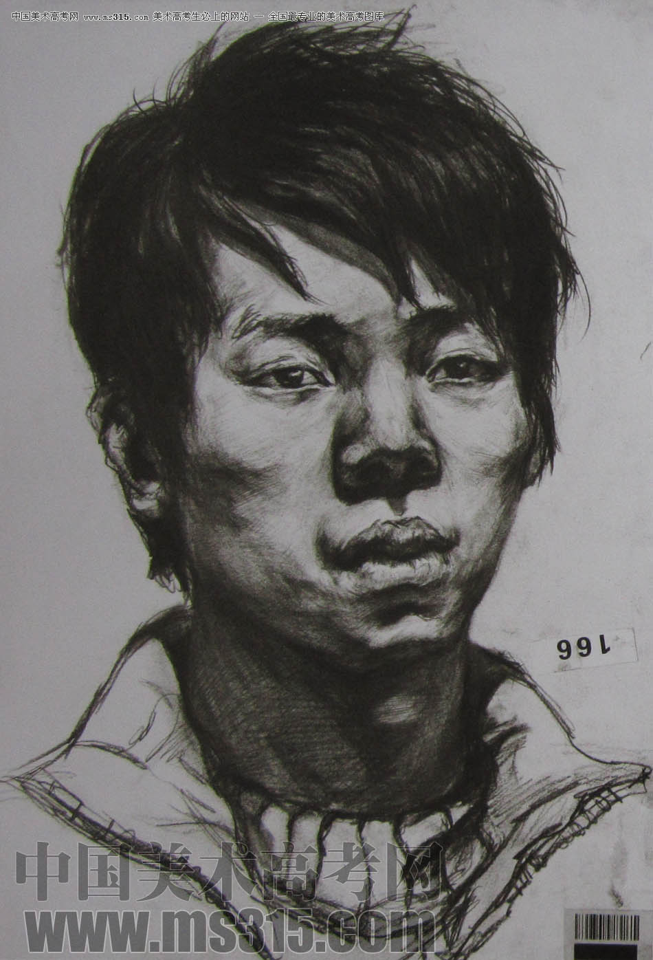 湖北美术学院2011年素描优秀试卷50