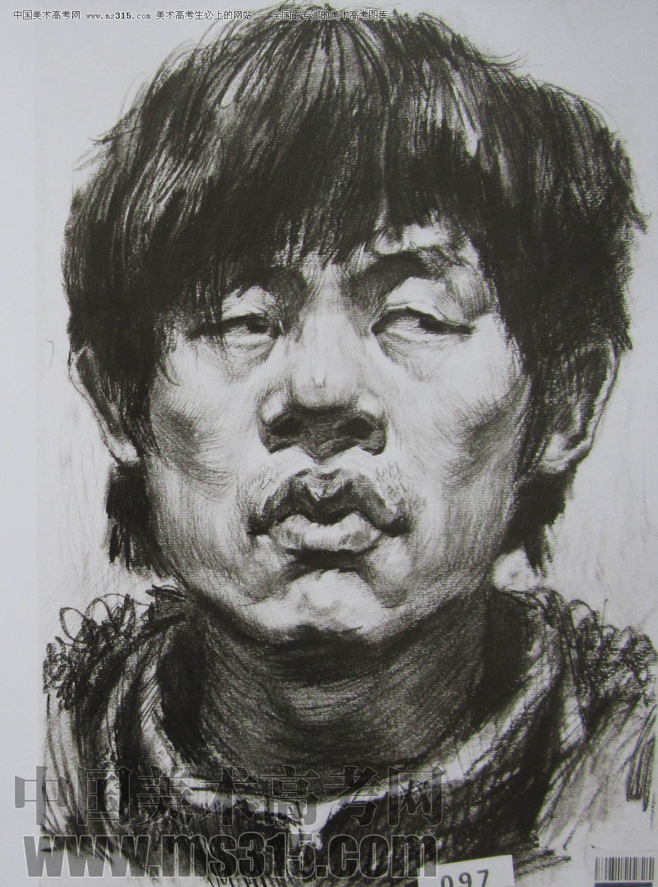 湖北美术学院2011年素描优秀试卷55