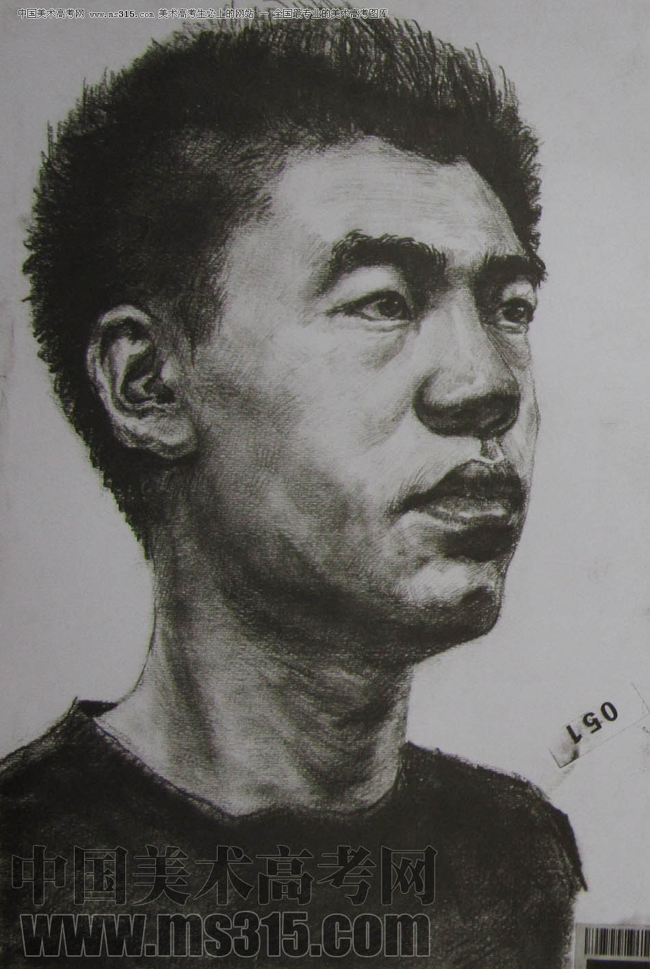 湖北美术学院2011年素描优秀试卷56