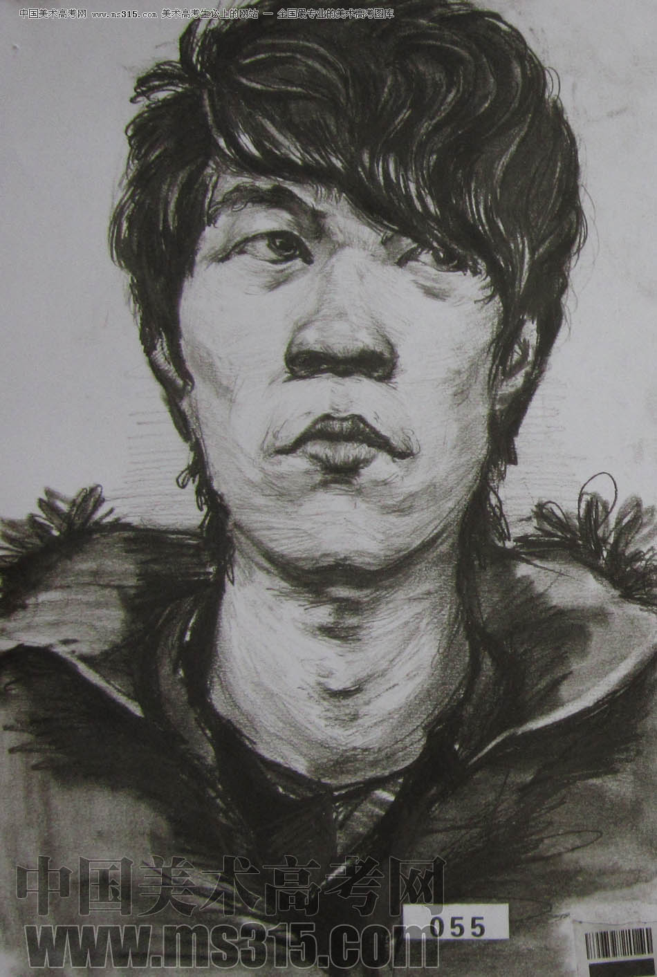 湖北美术学院2011年素描优秀试卷58