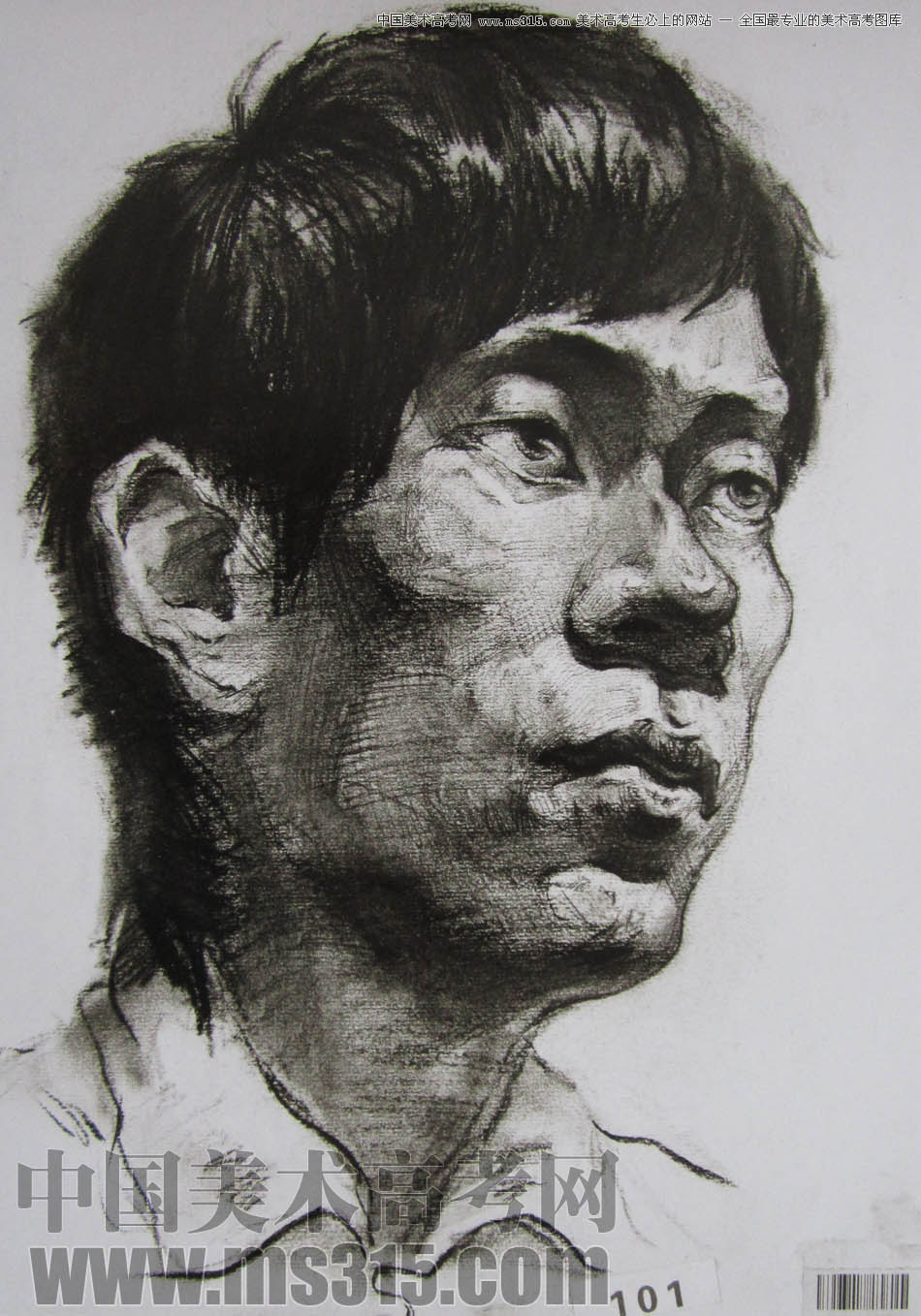 湖北美术学院2011年素描优秀试卷16