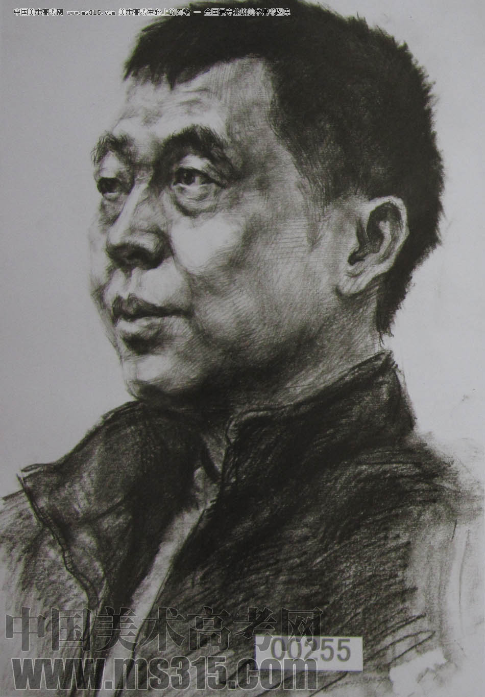 湖北美术学院2011年素描优秀试卷80