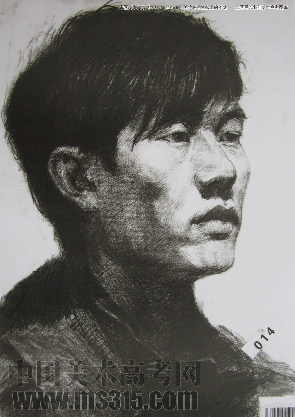 湖北美术学院2011年素描优秀试卷18