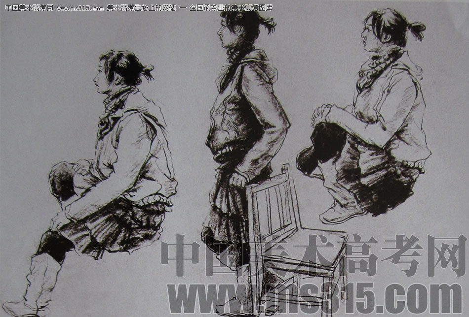 2010-2011年天津美术学院速写优秀试卷112（艺术设计、工业设计、动画）