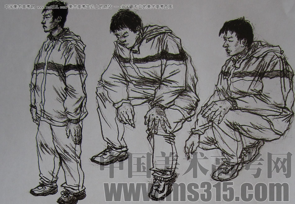 2010-2011年天津美术学院速写优秀试卷148（艺术设计、工业设计、动画）