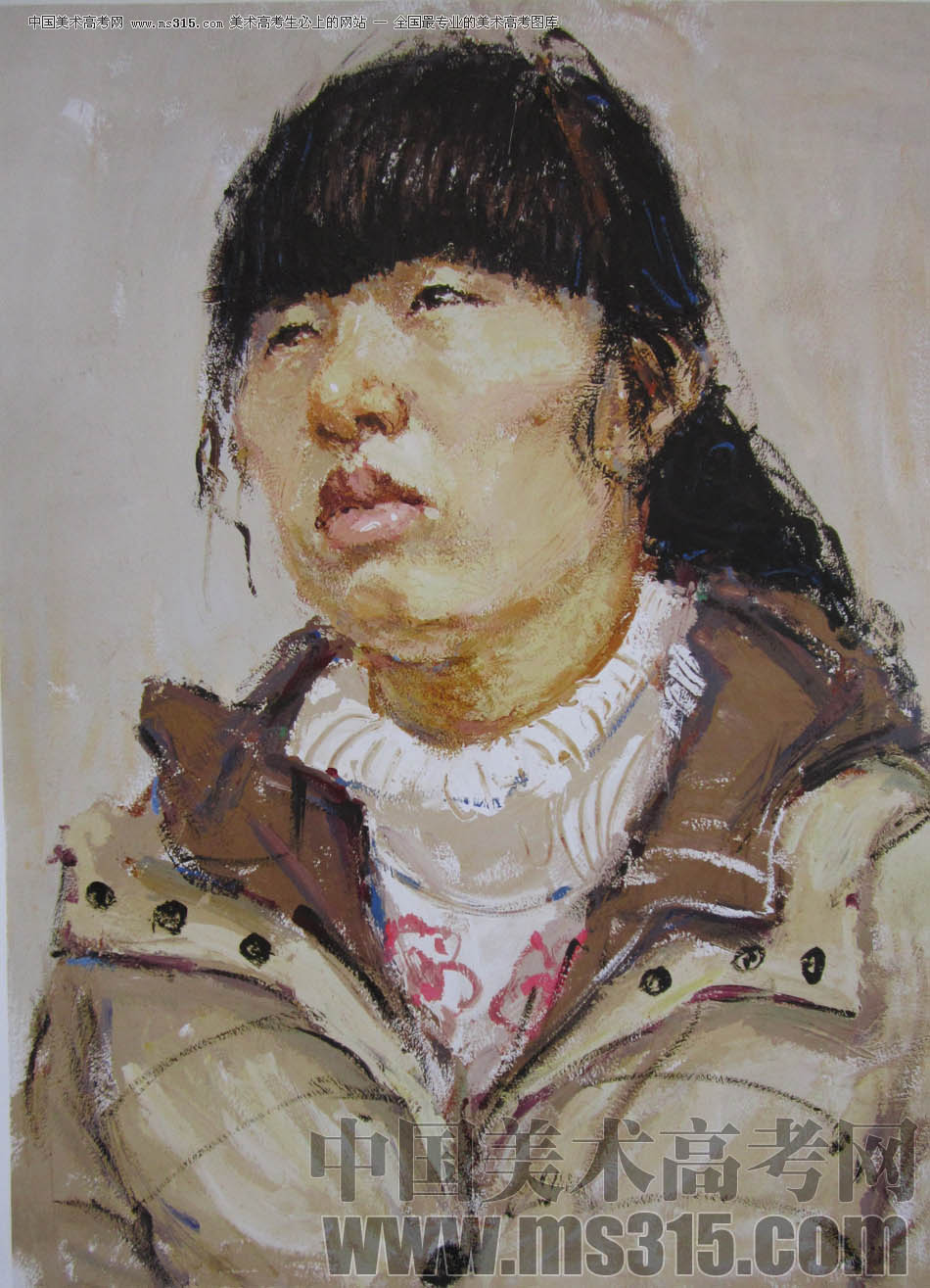 2011年清华大学美术学院色彩高分试卷55（造型）