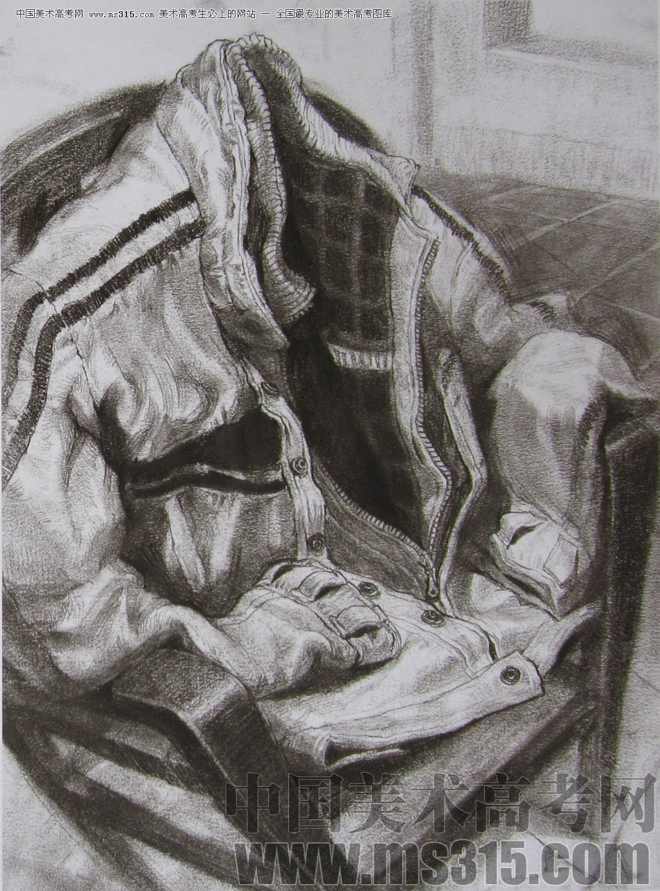 2011年清华大学美术学院素描高分试卷10（设计）