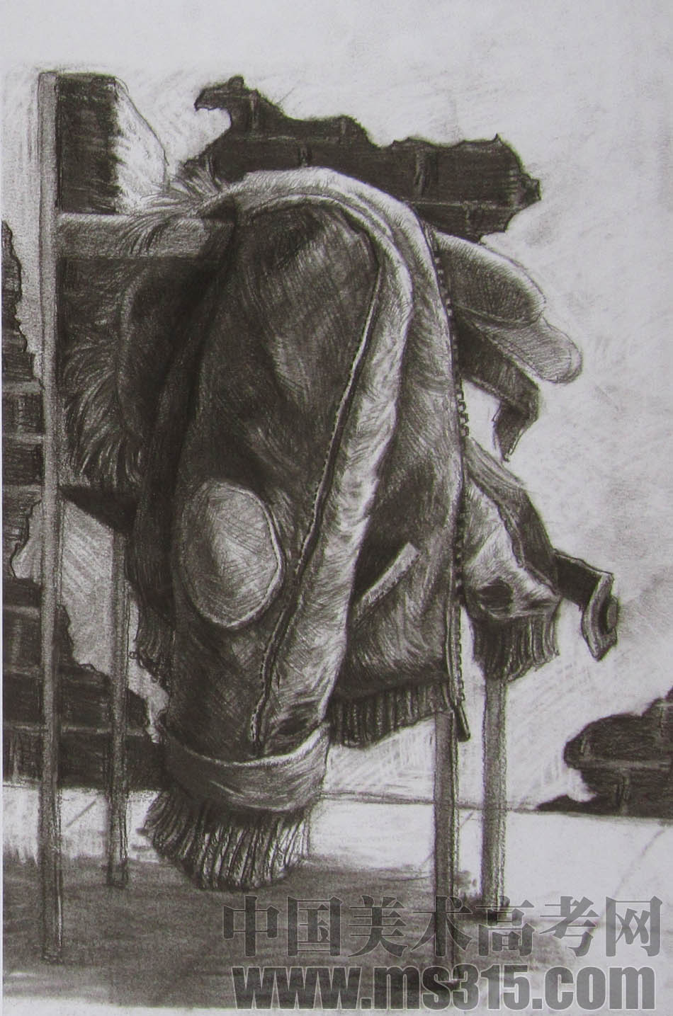 2011年清华大学美术学院素描高分试卷12（设计）