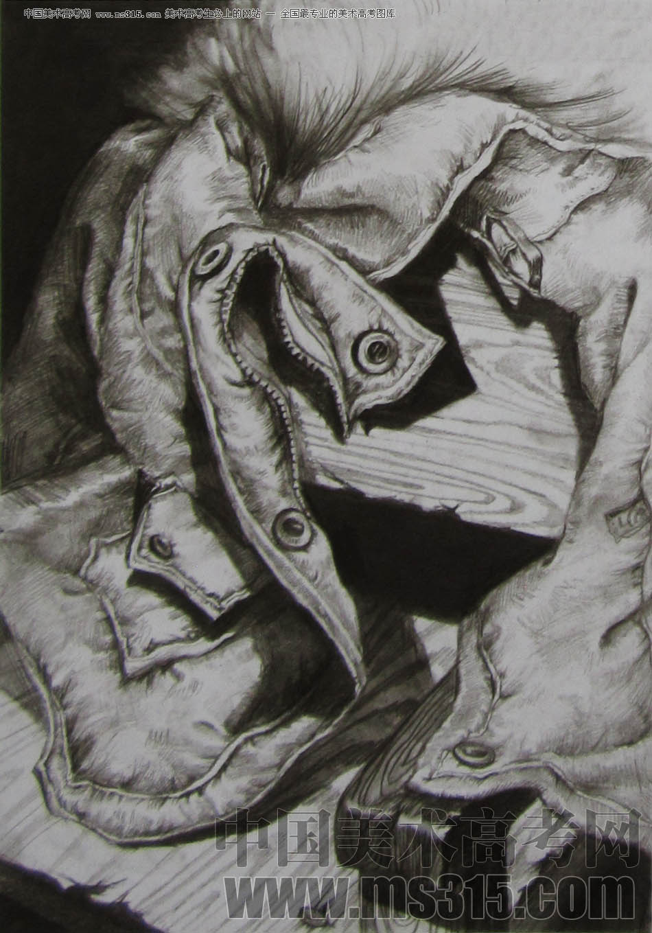 2011年清华大学美术学院素描高分试卷19（设计）