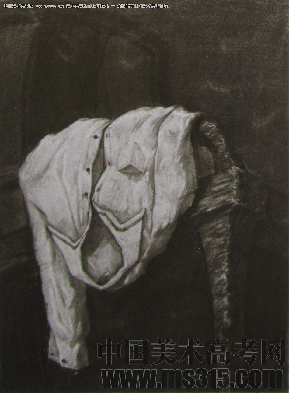 2011年清华大学美术学院素描高分试卷25（设计）