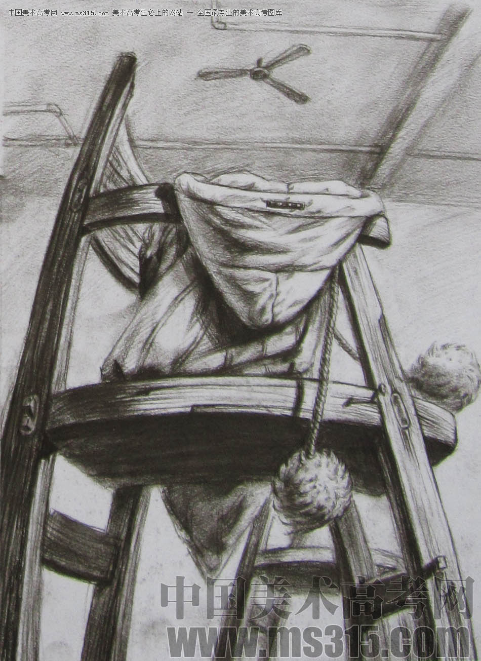 2011年清华大学美术学院素描高分试卷26（设计）