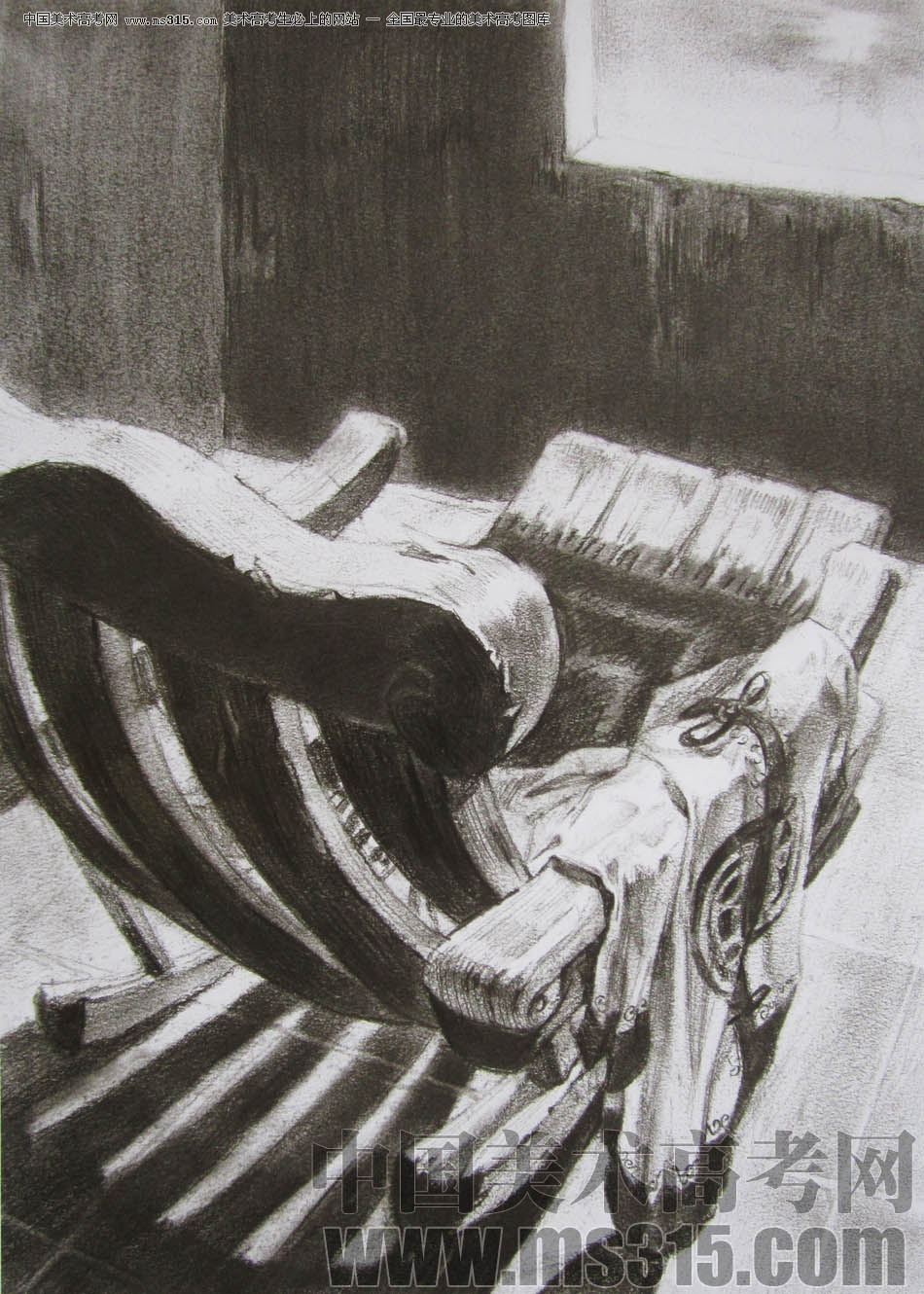 2011年清华大学美术学院素描高分试卷27（设计）