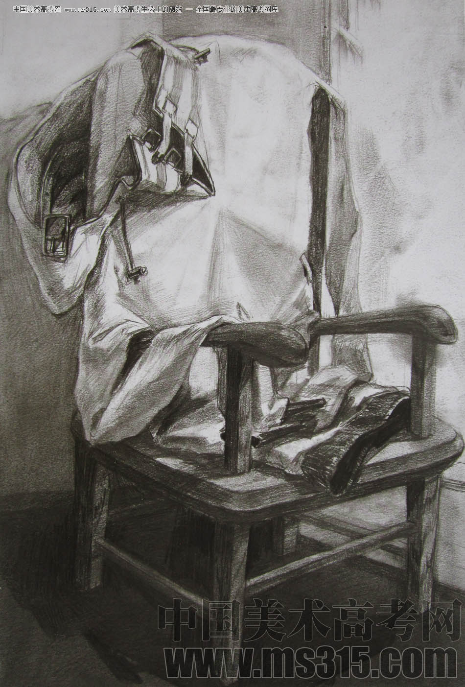 2011年清华大学美术学院素描高分试卷28（设计）