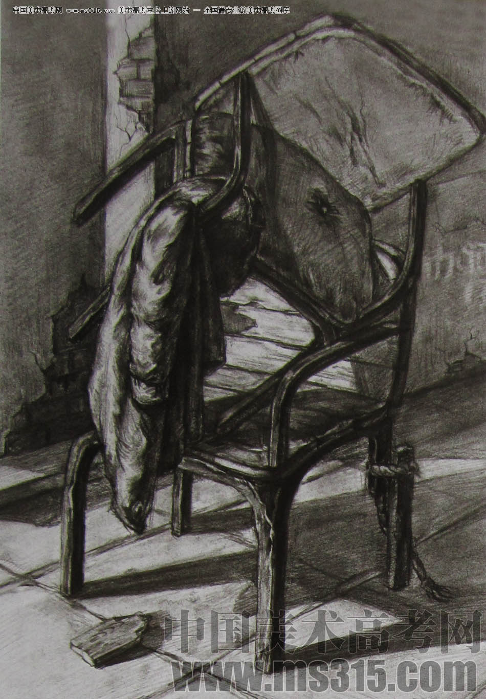 2011年清华大学美术学院素描高分试卷29（设计）