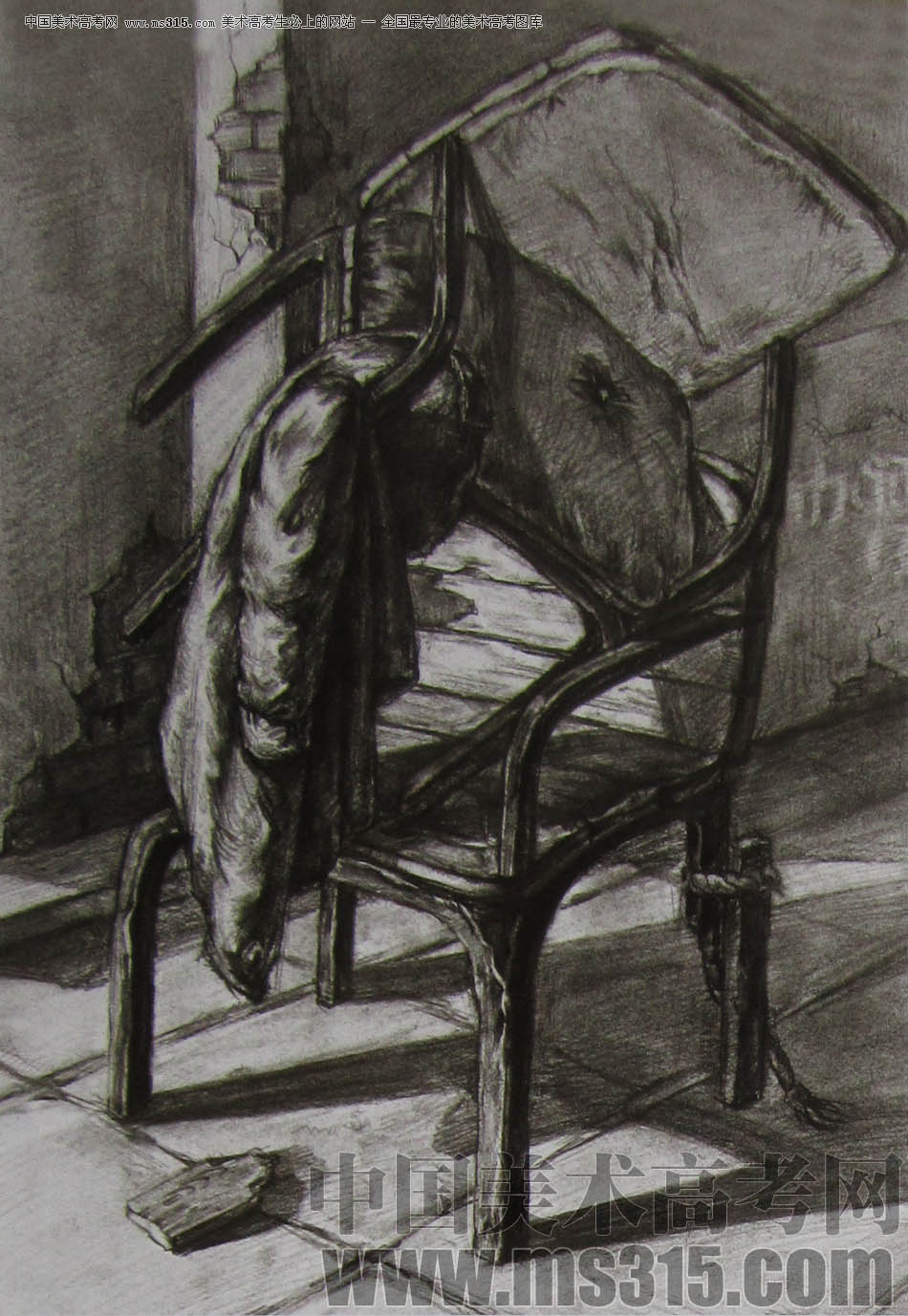 2011年清华大学美术学院素描高分试卷30（设计）
