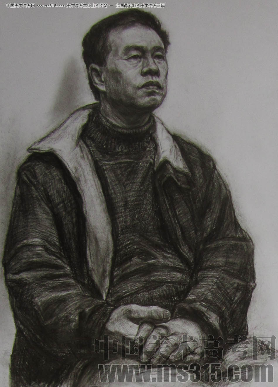 2011年清华大学美术学院素描高分试卷38（造型）