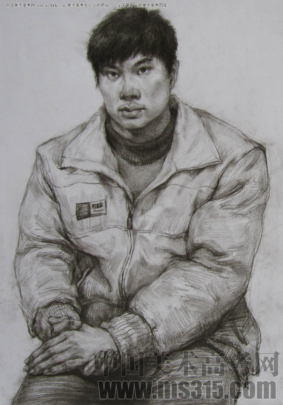 2011年清华大学美术学院素描高分试卷42（造型）